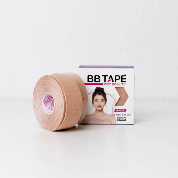 BBTAPE 2,5cm Face Tape Beige 2 Stk.